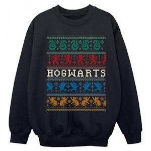 Harry Potter jongens kerst Fair Isle huizen Sweatshirt 12-13 zwart