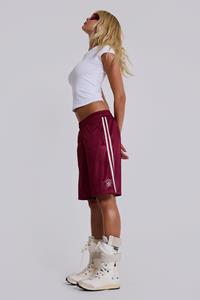 Jaded London Burgundy Alyx Longline Football Shorts