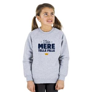 Ma Petite Tribu Sweat Enfant TELLE MÈRE TELLE FILLE 4 ans heide grijze kleur