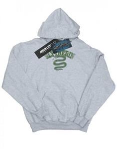 Harry Potter meisjes Zwadderich Sport embleem hoodie 12-13 grijs