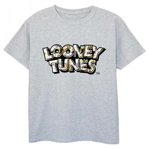 Looney Tunes jongens logo houding T-shirt 12-13 grijs