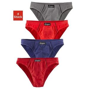 le jogger Slip Minislip strak model, mooie kleuren met contrastkleurige pipings (set, 4 stuks)