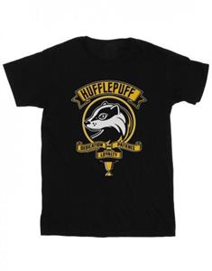Harry Potter jongens Huffelpuf Toon Crest T-shirt 9-11 Years wit