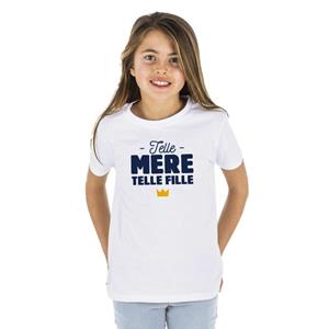 Ma Petite Tribu Kindershirt ZOALS MOEDER ZOALS DOCHTER 2 ans wit