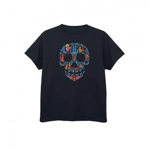 Coco meisjes schedel katoenen T-shirt 7-8 Years zwart