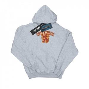Harry Potter Girls Griffoendor Sport embleem hoodie 12-13 grijs