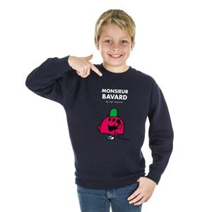 Monsieur Madame Sweat Enfant MONSIEUR BAVARD 4 ans marineblauwe kleur