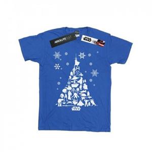 Star Wars meisjes kerstboom katoenen T-shirt 12-13 zwart