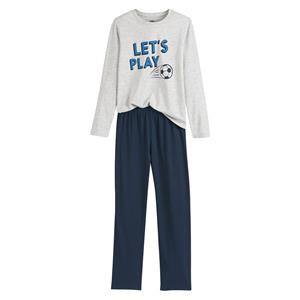 LA REDOUTE COLLECTIONS Pyjama met tekst en voetbal bedrukt