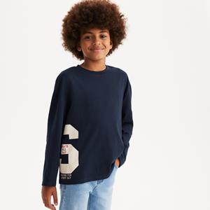 LA REDOUTE COLLECTIONS Oversized T-shirt met lange mouwen en tekst