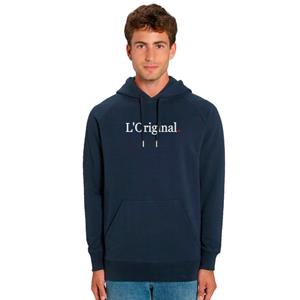 We are family Herensweater met capuchon - THE ORIGINAL XS marineblauwe kleur