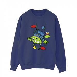 Disney Heren Toy Story Kerstverlichting Aliens Sweatshirt L wit