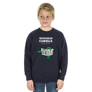 Monsieur Madame MONSIEUR CURIEUX kindersweater 4 ans marineblauwe kleur