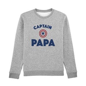 Herensweater - CAPTAIN PAPA ENKR XS heide grijze kleur
