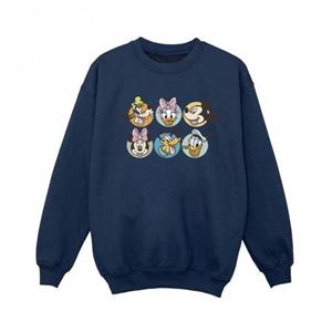 Disney jongens Mickey Mouse en vrienden gezichten sweatshirt 5-6 Years wit