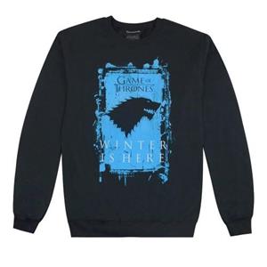 Game of Thrones heren winter is hier sweatshirt L zwart