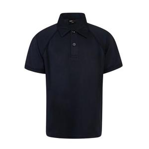 Finden & Hales Kids unisex sportpoloshirt met bies 13-14 zwart/barnsteen