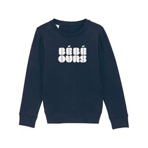 Ma Petite Tribu BEBE BEAR 2 MEISJE Kindersweater 4 ans marineblauwe kleur
