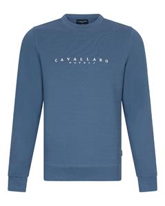 Cavallaro Napoli Cavallaro Cavezzio Sweater Logo Blauw