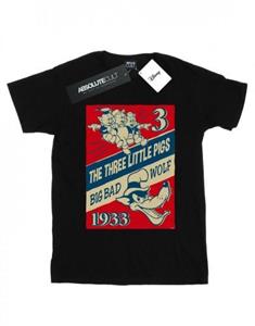 Disney meisjes drie kleine biggetjes en de grote boze wolf katoenen T-shirt 12-13 wit