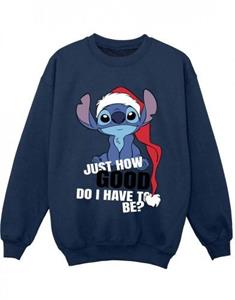 Disney Boys Lilo & Stitch Just How Good Sweatshirt 12-13 zwart