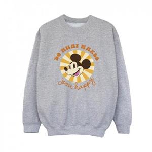 Disney Boys Mickey Mouse Do What Makes You Happy Sweatshirt 12-13 wit