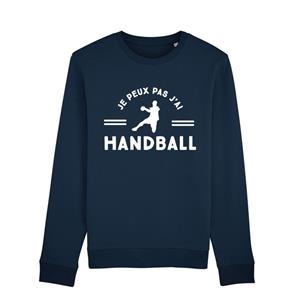 Enkr Herensweater - IK KAN GEEN HANDBAL HEBBEN XS marineblauwe kleur