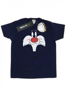 Looney Tunes Jongens Sylvester Big Face T-shirt 12-13 zwart
