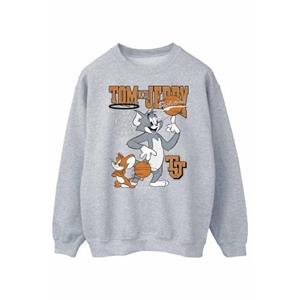 Tom And Jerry Tom en Jerry heren spinning basketbalsweatshirt L wit