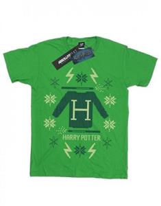 Harry Potter jongens kerst gebreid T-shirt 12-13 bordeaux