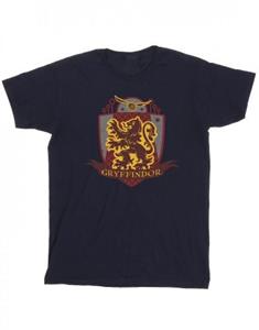 Harry Potter jongens Griffoendor T-shirt met borstbadge 12-13 grijs