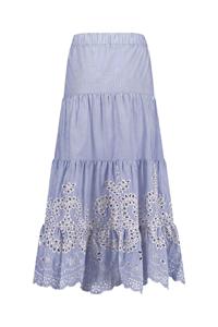 Studio Anneloes Nola Embroidery Skirt 11804 6617 Light Blue/ecru