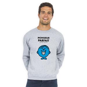 Monsieur Madame Herensweater - MR. PERFECT XS heide grijze kleur