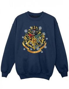 Harry Potter meisjes kerstshirt met logo 12-13 zwart