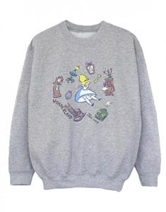 Disney jongens Alice In Wonderland vallend sweatshirt 12-13 wit