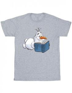 Disney Frozen Olaf Reading katoenen T-shirt voor meisjes 9-11 Years wit