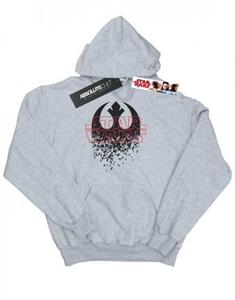 Star Wars Heren The Last Jedi Shattered Emblem Hoodie XL grijs