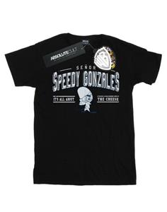 Looney Tunes Boys Speedy Gonzales Alles over Kaas T-shirt 12-13 zwart
