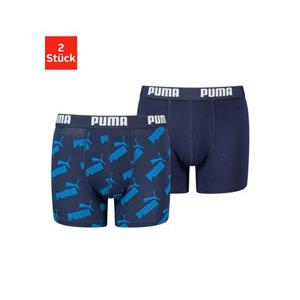 Overige Puma AOP Boxershort 4-Pack KIDS Blauw - 