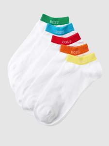 BOSS 5 Pack Ankle Socks - White- Heren, White