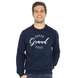 Ma Petite Tribu Herensweater - SUPER OPA XS marineblauwe kleur