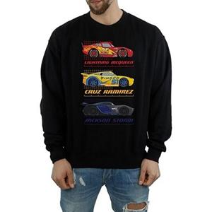 Cars heren racerprofiel katoenen sweatshirt L zwart