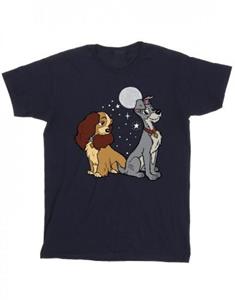 Disney Girls Lady en de Vagebond Maan katoenen T-shirt 12-13 zwart