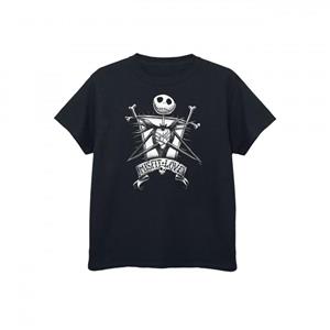 Nightmare Before Christmas Boys Misfit Love Jack Skellington katoenen T-shirt 12-13 zwart
