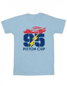 Disney jongens Cars Piston Cup 95 T-shirt 7-8 Years wit