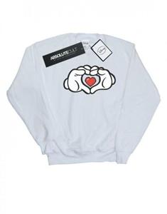 Disney jongens Mickey Mouse hart handen Sweatshirt 9-11 Years wit