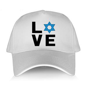 91460000MABYR62T12 Zomerhoed voor heren van zwart katoen, verstelbaar, casual stijl I Love Israel - Star Truck Baseball Cap, Unisex Cool Outdoor Boy Caps Adjustable