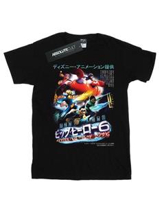 Disney jongens Big Hero 6 Anime Cover T-shirt 12-13 zwart