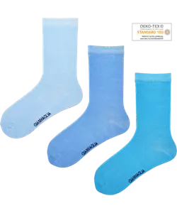 Gianvaglia 3-paar jongens sokken - Blauw - Katoenen jongens kinder kossen