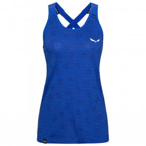 Salewa - Women's Lavaredo Hemp Graphic Tanktop - Tanktop, blauw